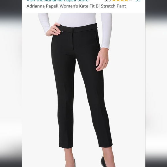 Bone White Kate Bi Stretch Cropped Dress Pants Size 6 - Picture 2 of 16